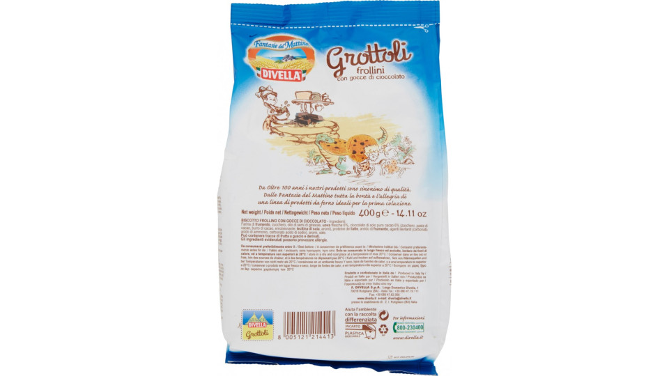 Divella biscotti grottoli gr.400