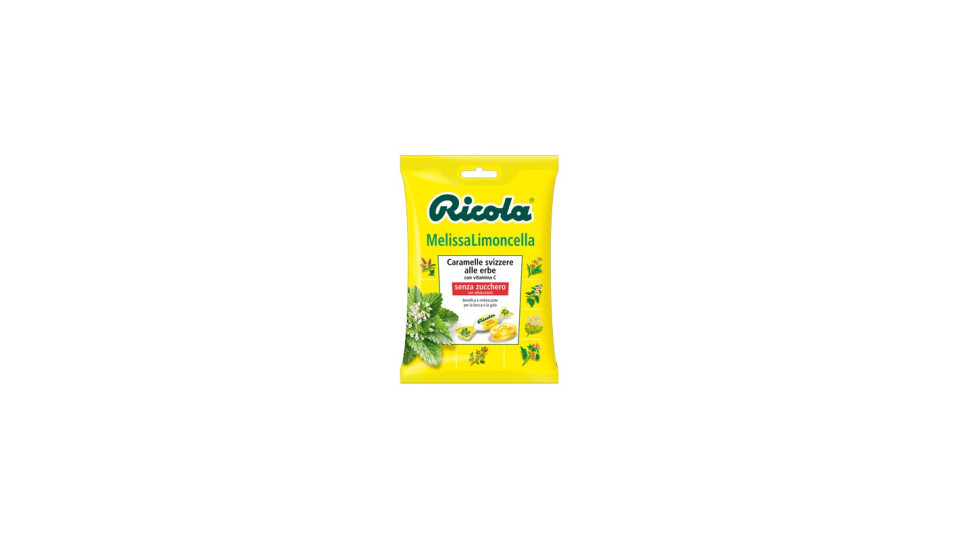 Ricola caramelle melissa e limone senza zucchero busta - gr.70