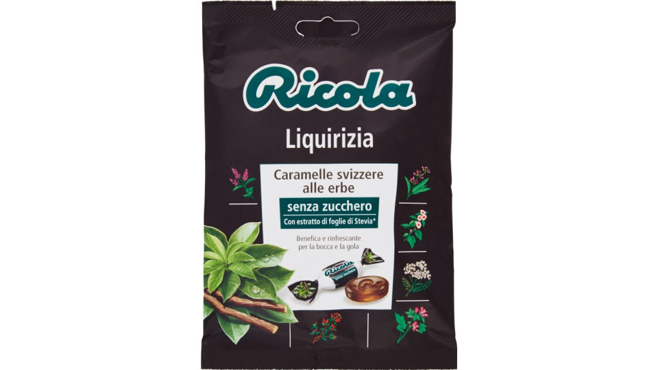 Ricola caramelle liquirizia senza zucchero busta - gr.70