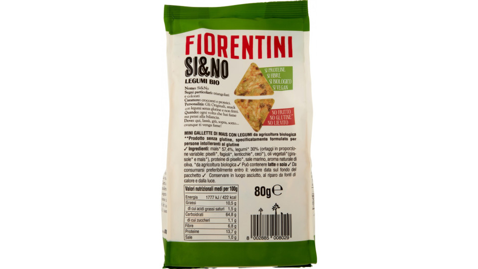 Fiorentini mini gallette al mais con legumi gr.80