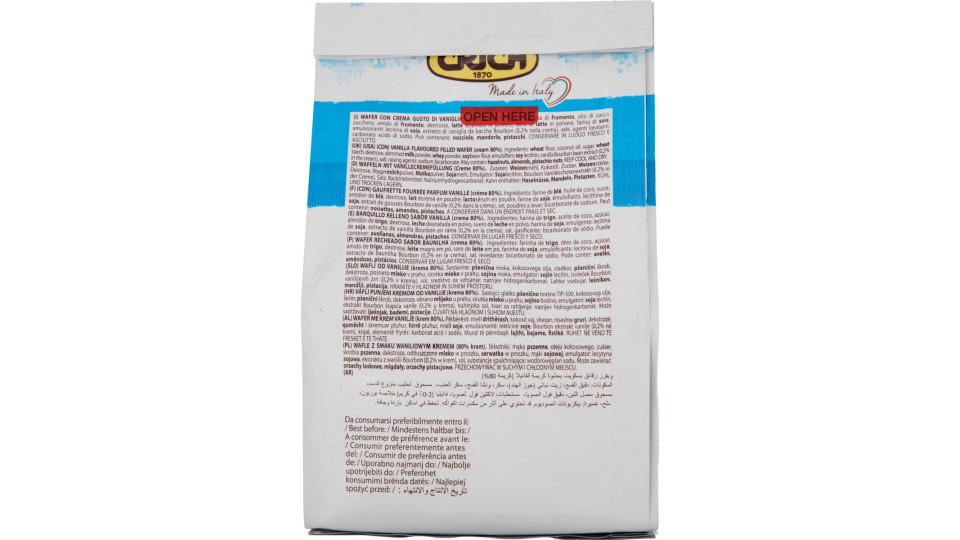 Crich Wafers alla Vaniglia 250 g