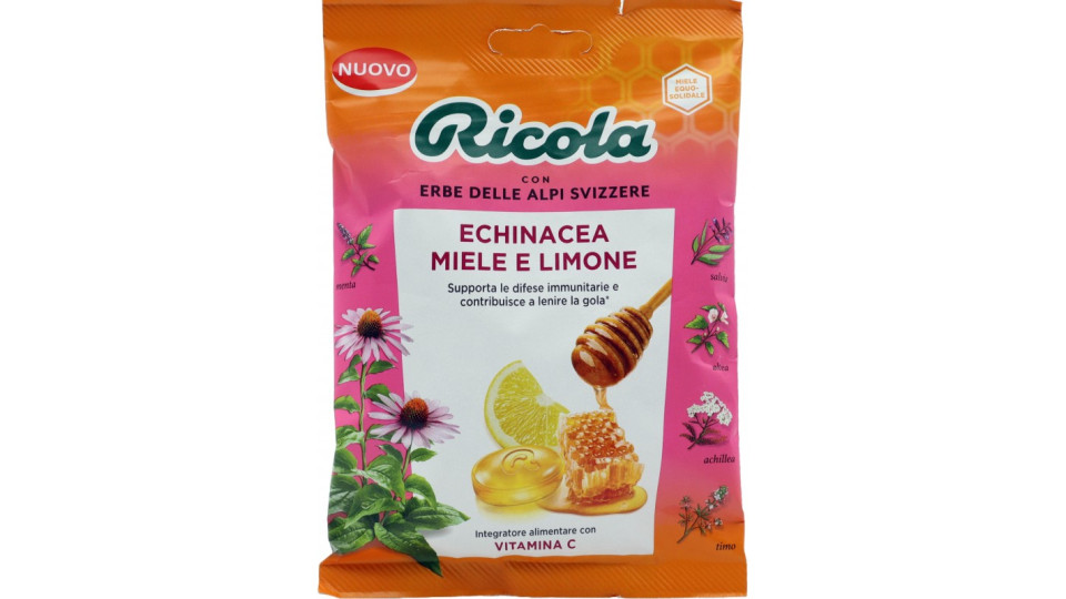 Ricola caramelle Echinacea Miele e Limone 68 g