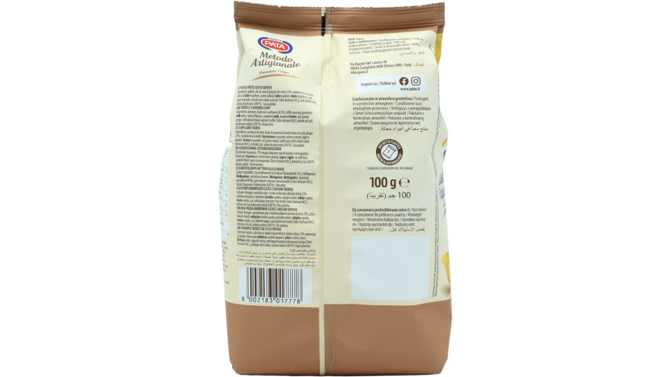 Pata la Patatina Metodo Artigianale gusto Tartufo 100 g