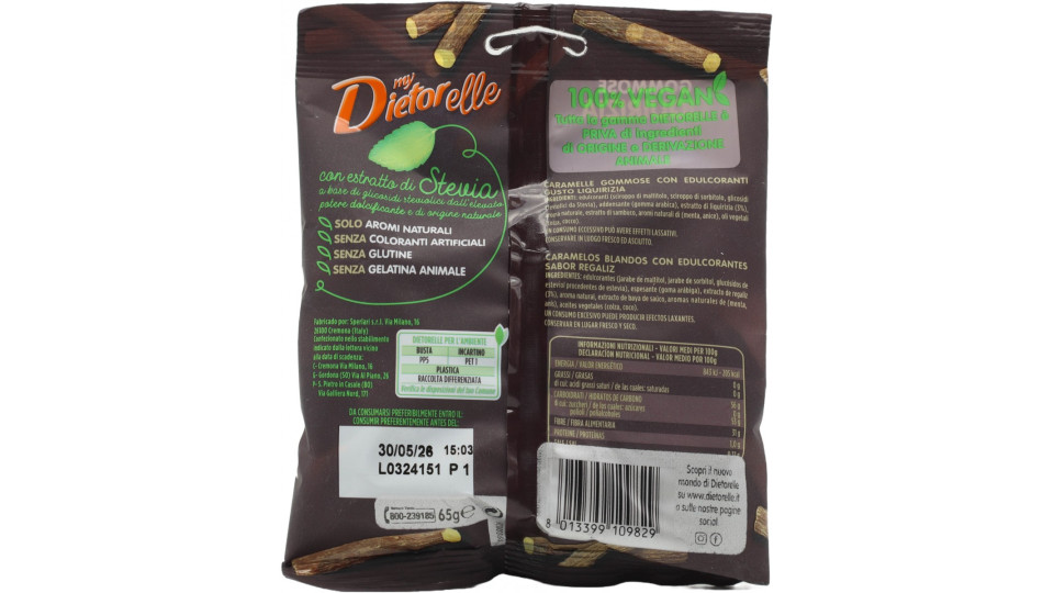Dietorelle gommose liquirizia gr.65