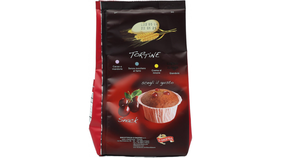Doemi tortine integrali all'amarena gr.250
