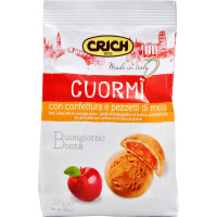 Crich biscotti cuormi con confettura e pezzi di mela gr.270