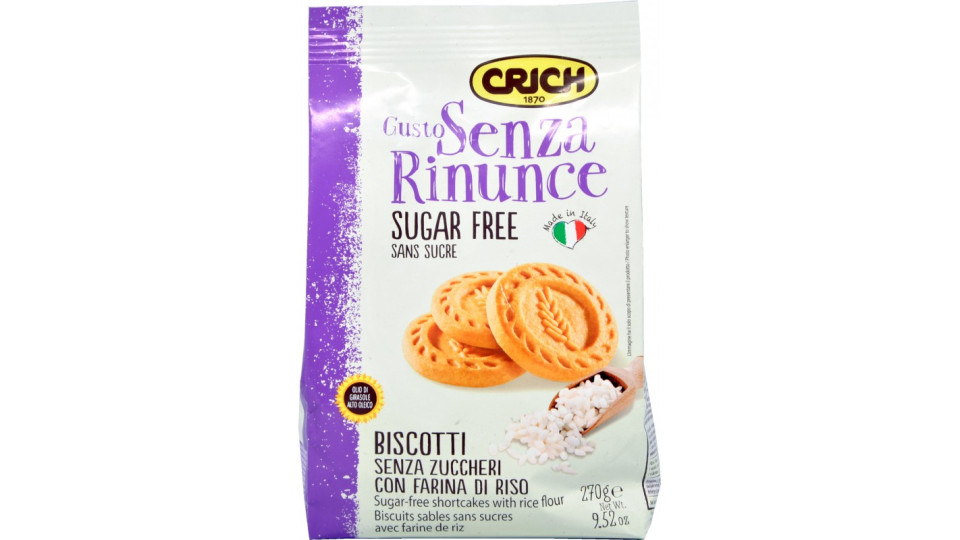 Crich biscotti sugar free gr.270