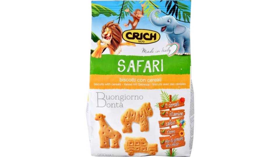 Crich biscotti safari con cereali gr.250