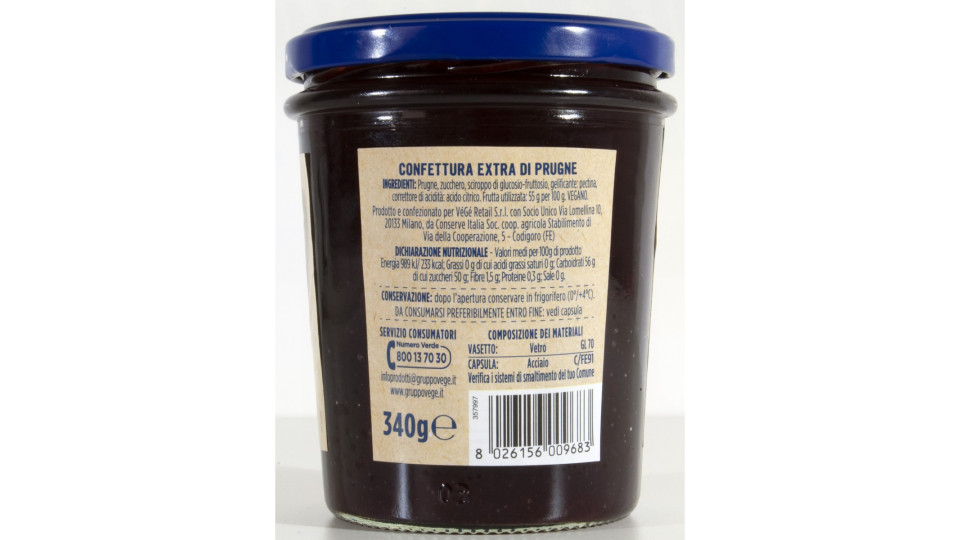 VèGè confettura extra prugna gr.330
