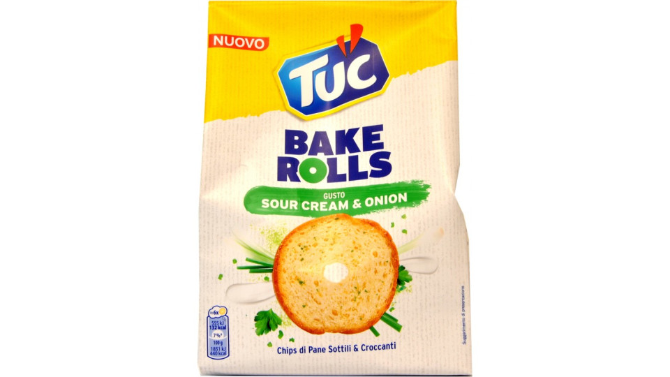 Saiwa Tuc Bake Rolls al Gusto Panna Acida e Cipolla gr.150