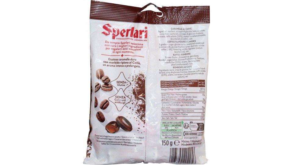 Sperlari Lavazza Caramelle Dure con ripieno al Caffè 150 g