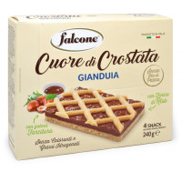 Falcone crostata al gianduia con farina di riso x4 gr.240