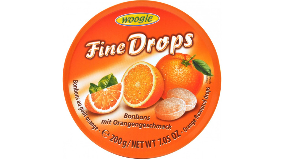 Woogie fine drops caramelle all'arancia gr.200