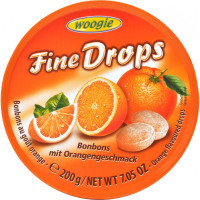 Woogie fine drops caramelle all'arancia gr.200