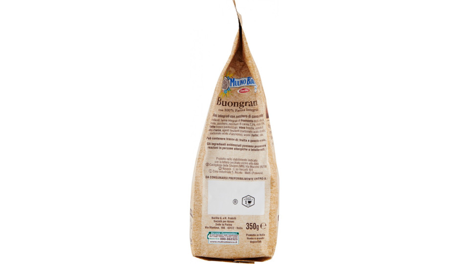 Mulino Bianco Buongrano biscotti con 100% Farina Integrale...