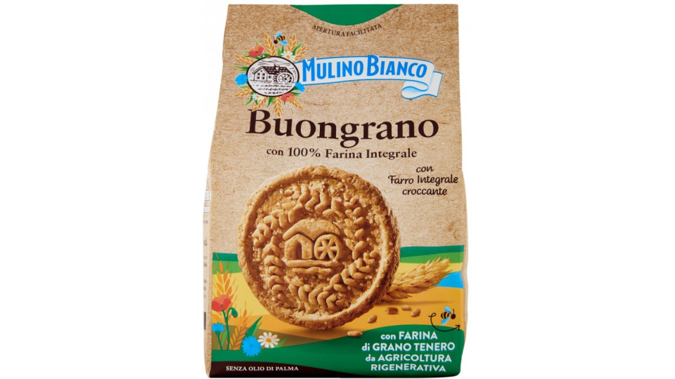 Mulino Bianco Buongrano biscotti con 100% Farina Integrale...