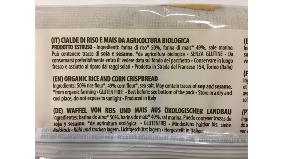 Fiorentini Fior di Fette Riso e Mais 10 x 20 gr.