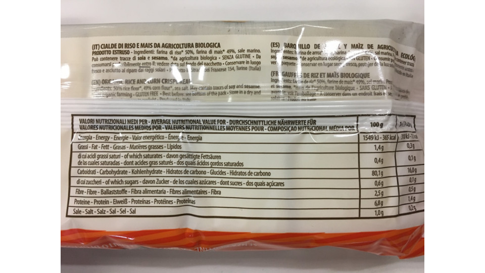 Fiorentini Fior di Fette Riso e Mais 10 x 20 gr.