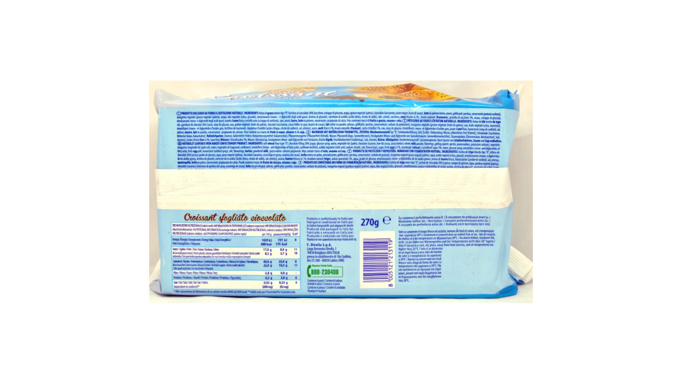 Divella fra Mattino e Sera 6 Croissant al cioccolato 270 gr.
