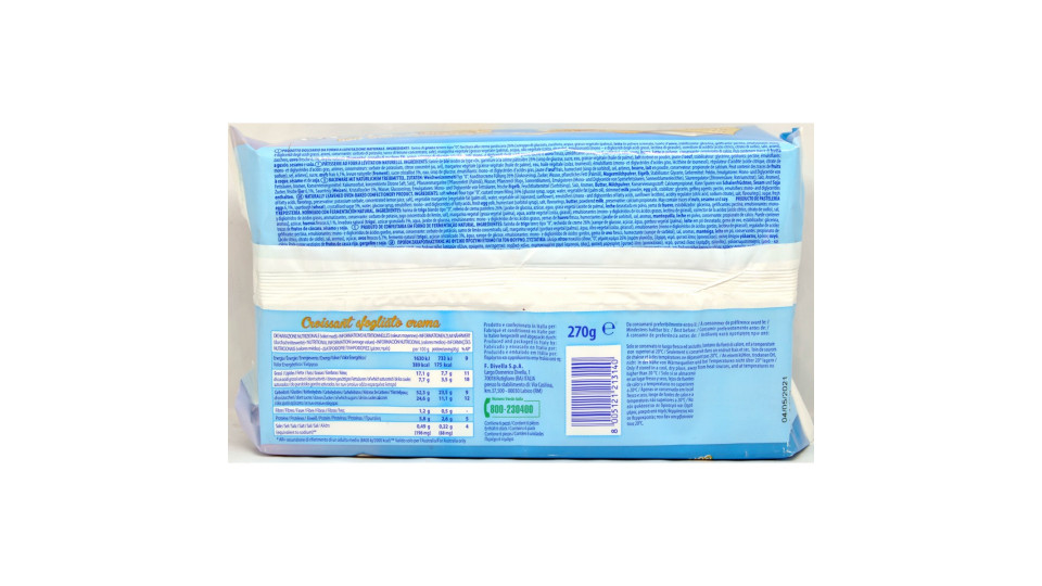 Divella fra Mattino e Sera 6 Croissant con crema pasticcera...