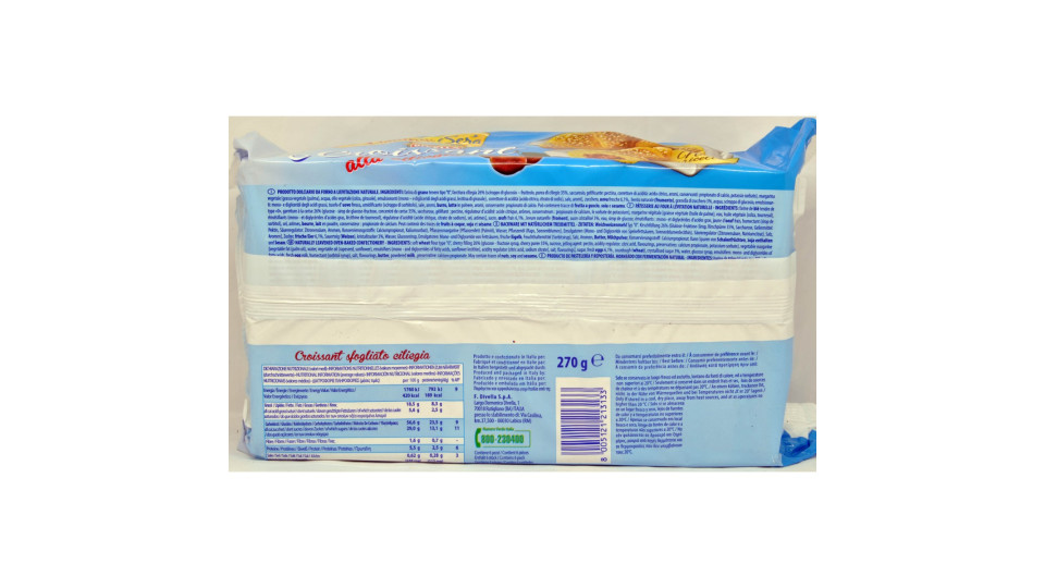 Divella fra Mattino e Sera 6 Croissant alla ciliegia 270 gr.