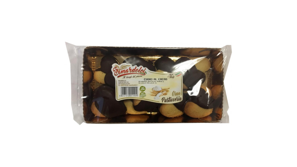 Fimardolci biscotii cuori al cacao gr.200