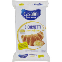 Casalini Cornetti crema pasticcera 6 x 50 g