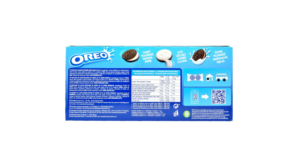 Oreo saiwa astuccio gr.200 5 porzioni
