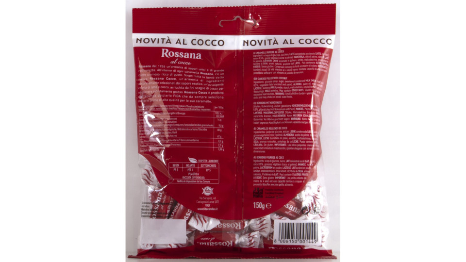 Fida caramelle rossana cocco gr.150
