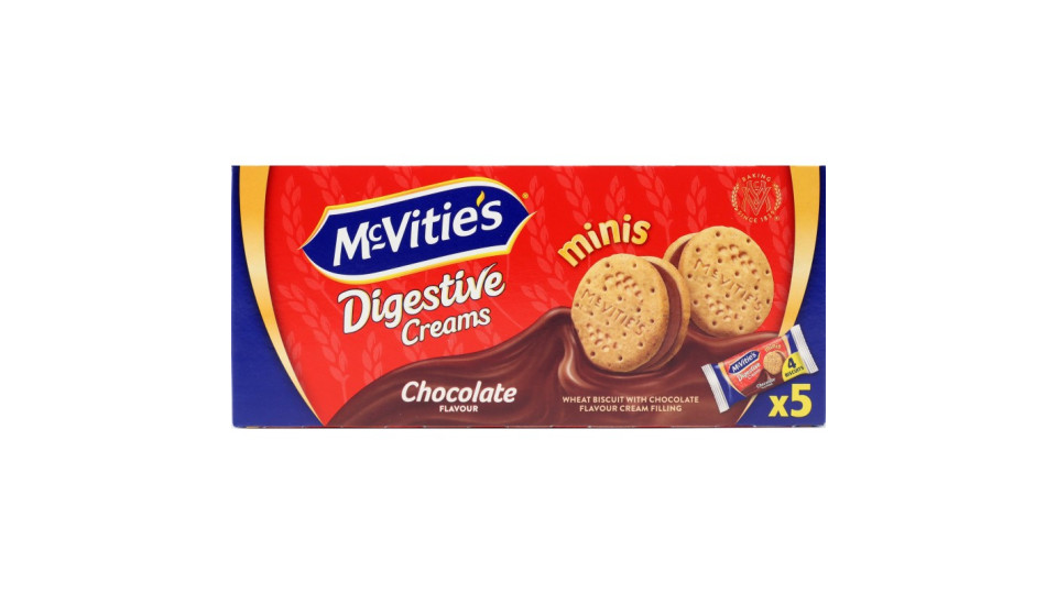 McVitie's Digestive Creams minis Chocolate Flavour 5 x 37 g