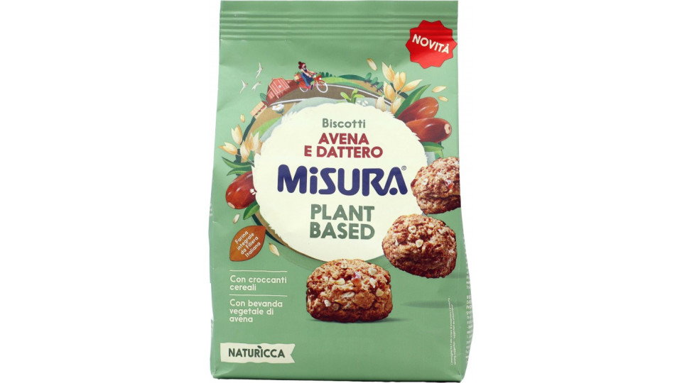 Misura biscotti natura dattero avena gr.260