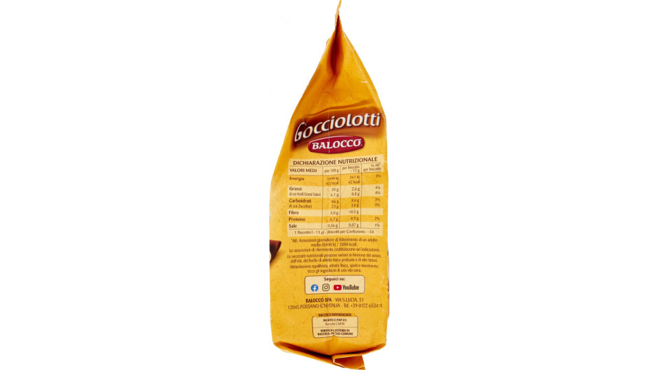 Balocco biscotti gocciolotti gr.350