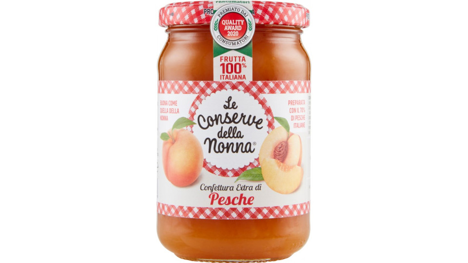 Le conserve della Nonna confettura extra pesche gr 330