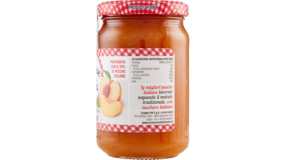 Le conserve della Nonna confettura extra pesche gr 330