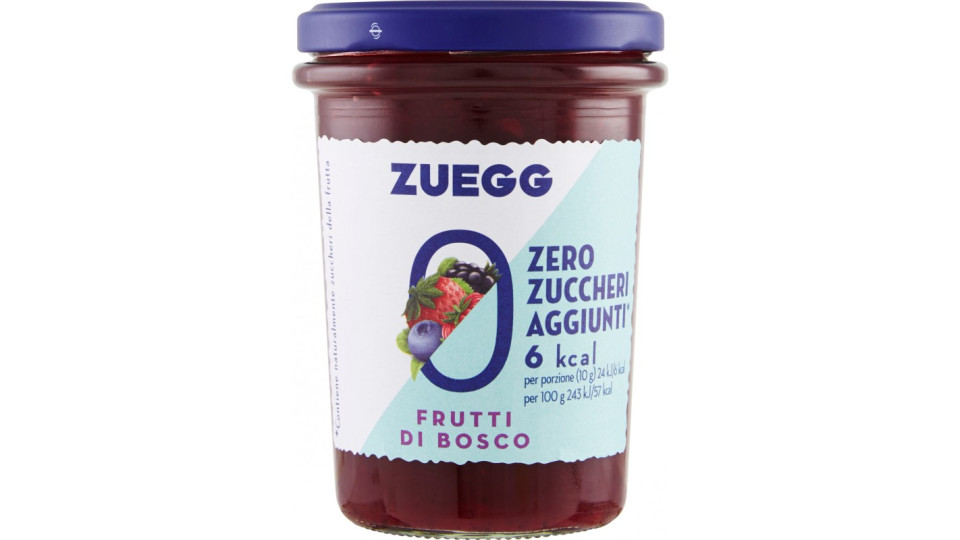 Zuegg Zero Zuccheri Aggiunti confettura ai Frutti di Bosco 220...
