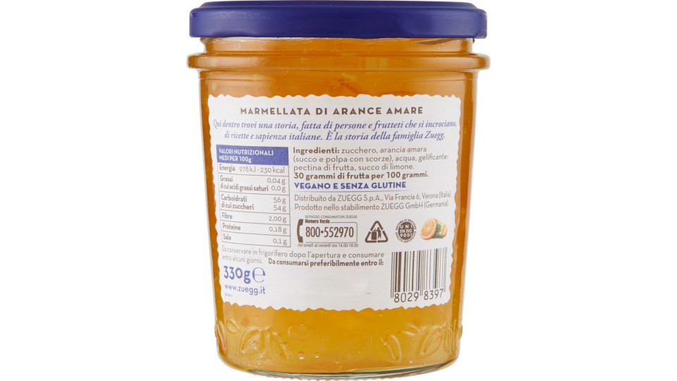 Zuegg I frutteti di Oswald Zuegg Arance Amare 330 gr.