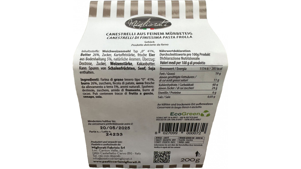 Migliorati canestrelli gr.200