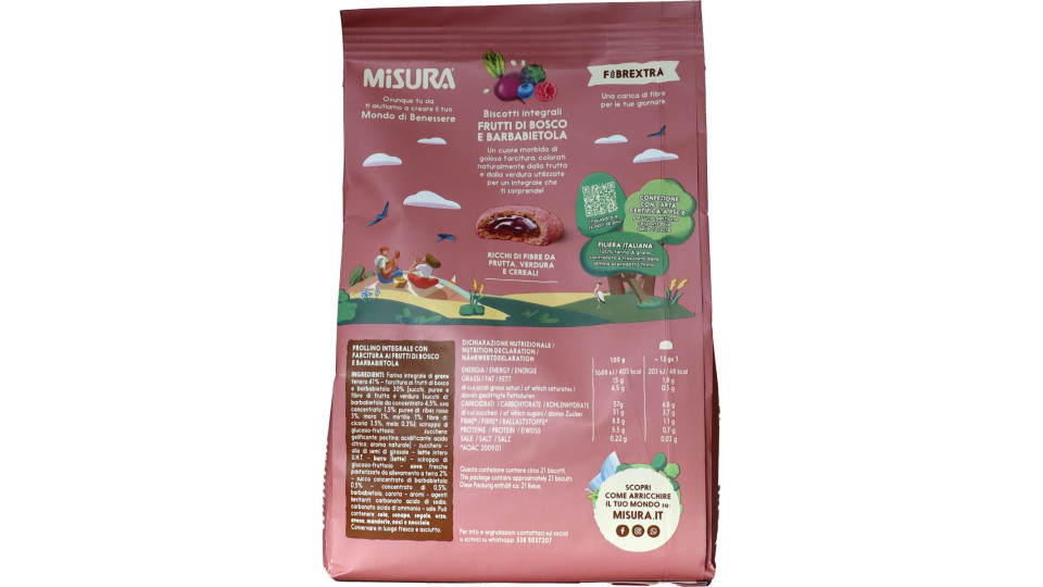 Misura Fibrextra Morbido Ripieno di Frutti di bosco e...
