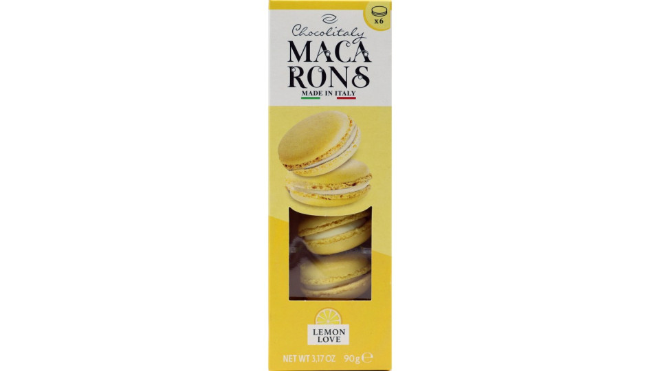 Chocolitaly macarons lemon 6 pz gr.90