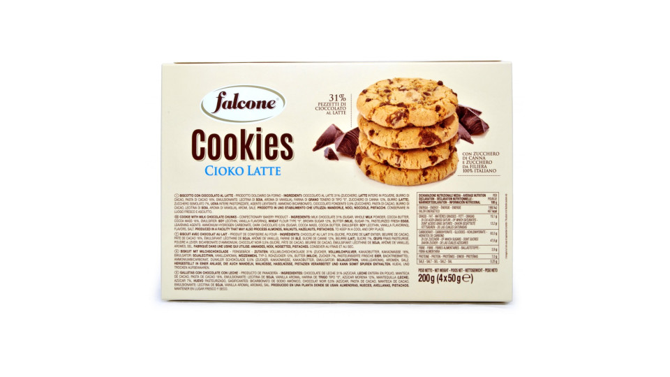 Falcone cookies cioko latte gr.50x4