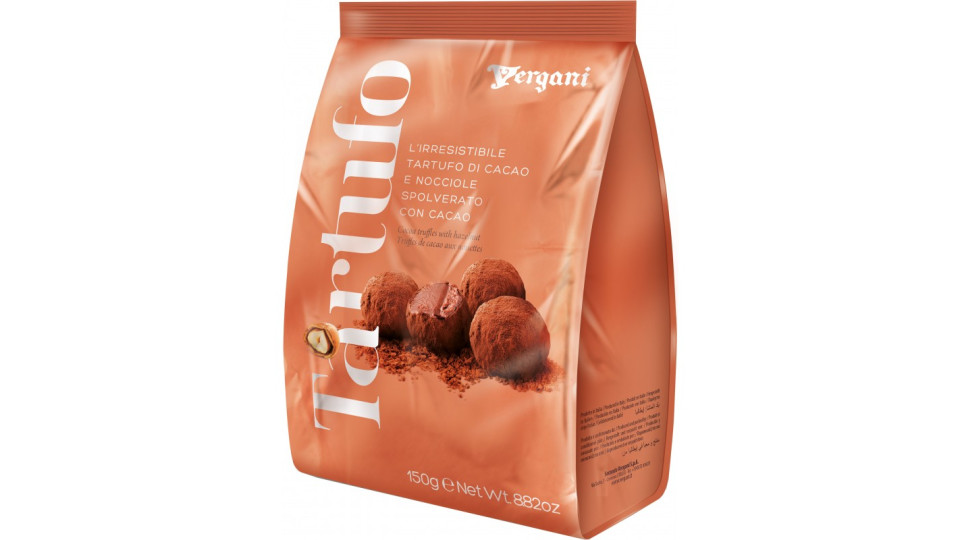 Vergani tartufo spolverato al cacao busta gr.150