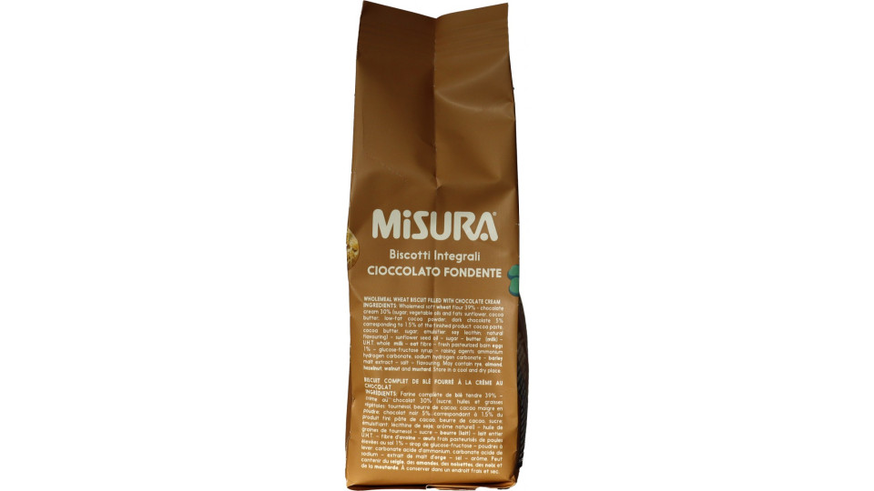 Misura Fibrextra Morbido Ripieno al Cioccolato Fondente 260 g