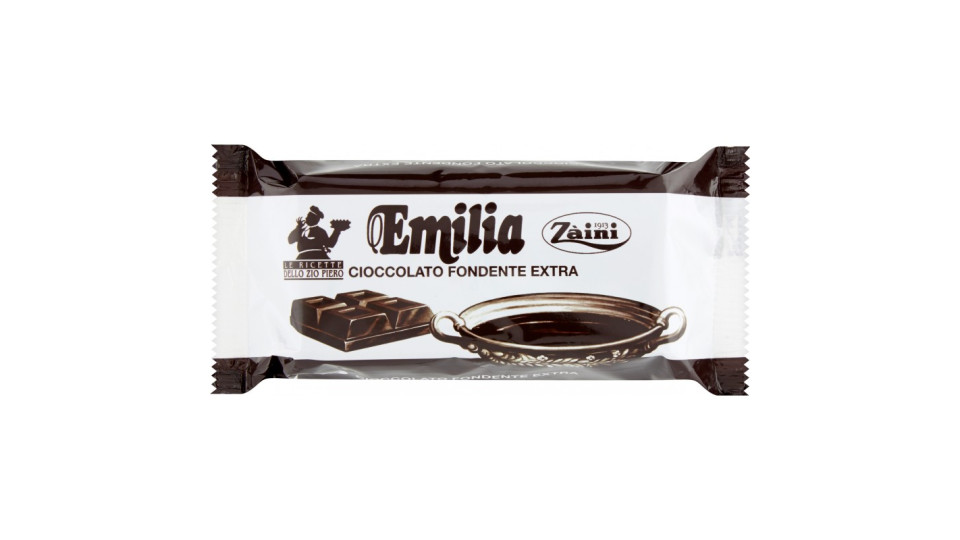 Zàini Emilia Cioccolato Fondente Extra 200 gr.