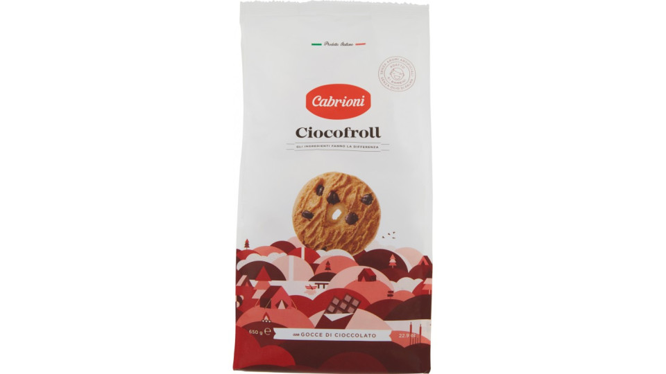 Cabrioni biscotti ciocofroll - gr.650