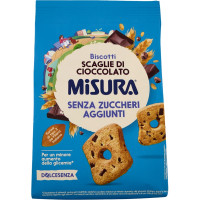 Misura Dolcesenza Biscotti con Scaglie di Cioccolato 290 gr.