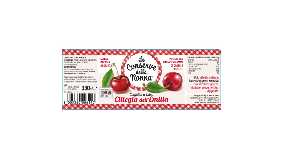 Le conserve della nonna Confettura Extra Ciliegia...