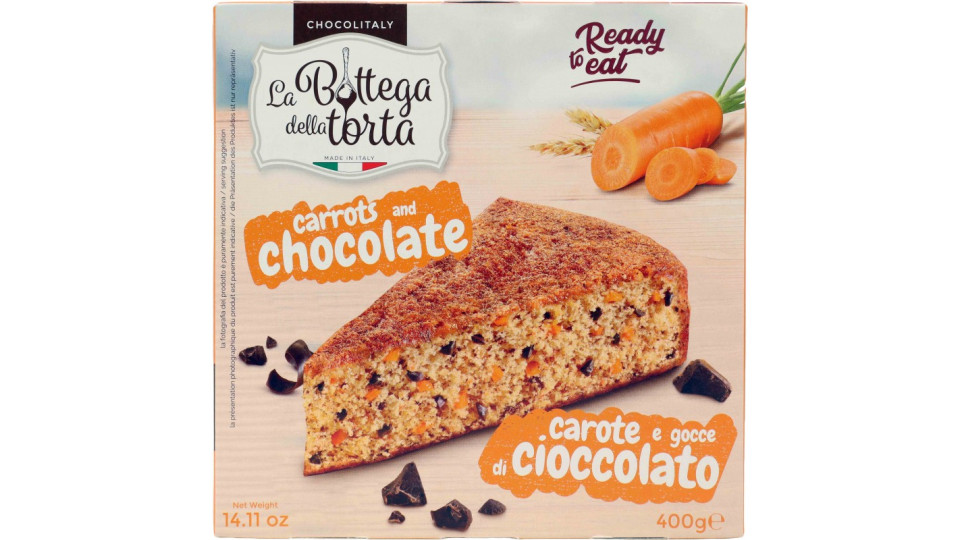 Chocolitaly torta carote gocce di cioccolato gr.400
