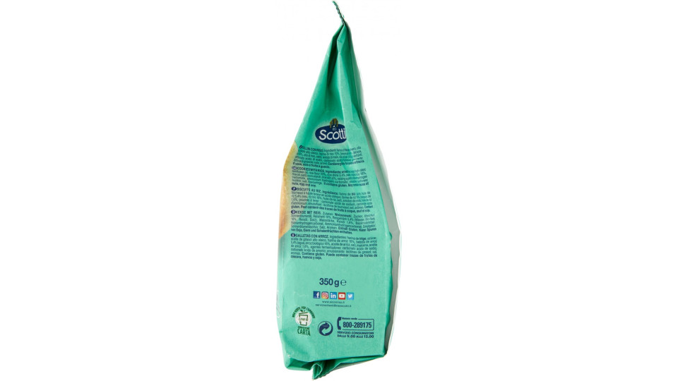 Riso Scotti Si con Riso Senza Lattosio Frollino con riso 350 gr.