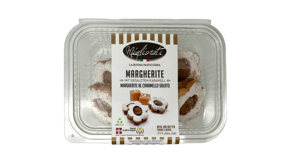 Migliorati margherita con caramello salato gr.200
