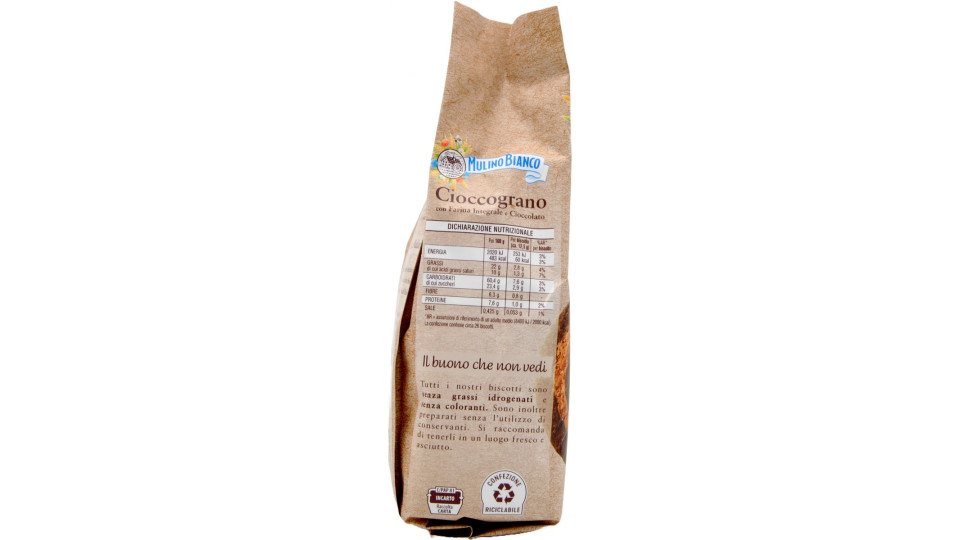 Mulino Bianco Cioccograno con Farina Integrale e Cioccolato...